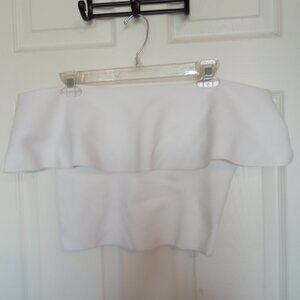 Babaton white tube top L